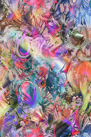 抽象印花华亿平台图片