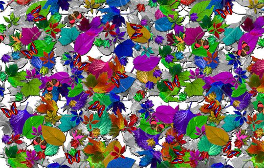 热带风情印花华亿平台图片