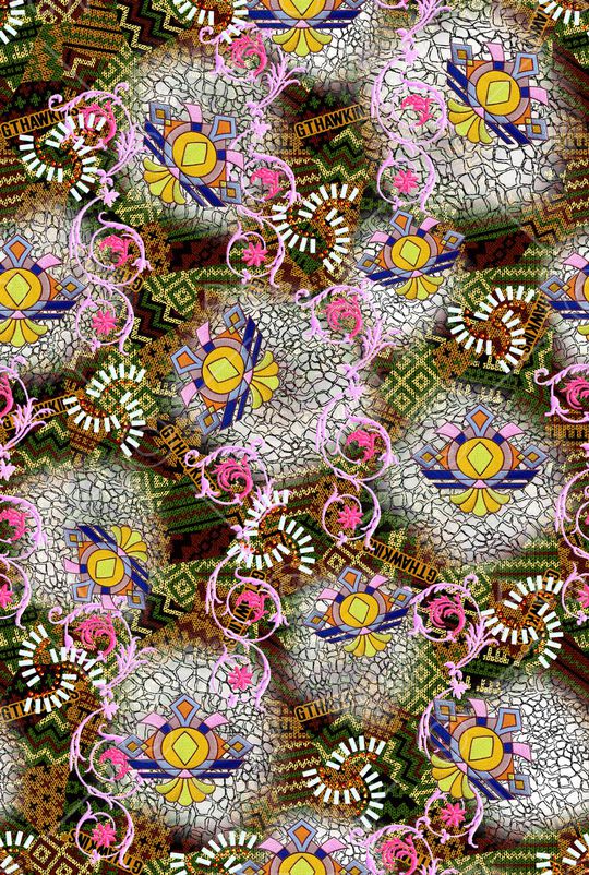 抽象印花华亿平台图片