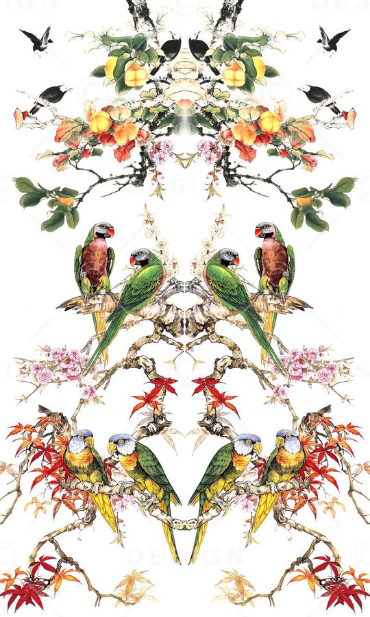 中国风印花华亿平台图片