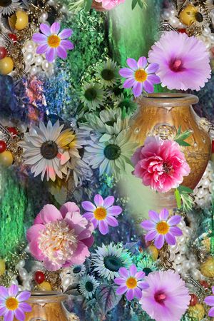 花卉印花华亿平台图片