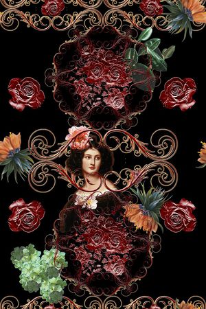 欧式印花华亿平台图片