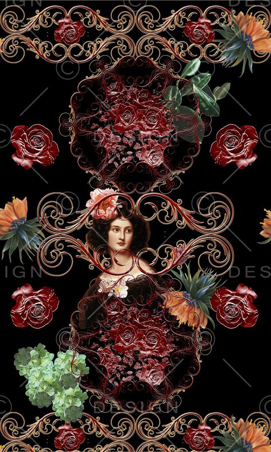 欧式印花华亿平台图片