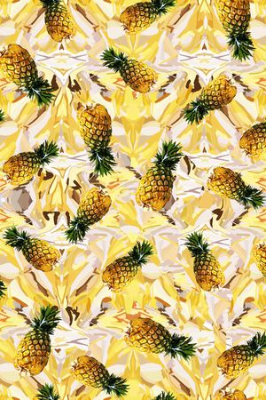 热带水果印花华亿平台图片