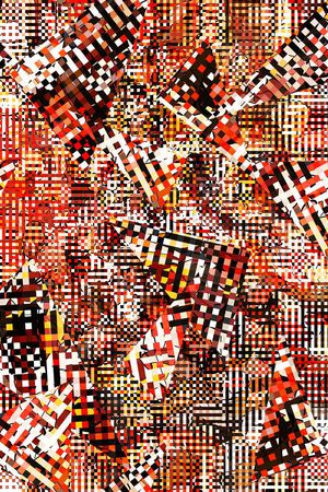 格子印花华亿平台图片