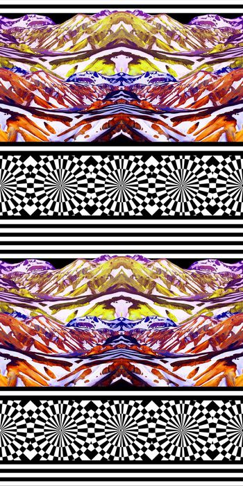 405702-冰冻霜露雪山冻原地表景观黑白波普几