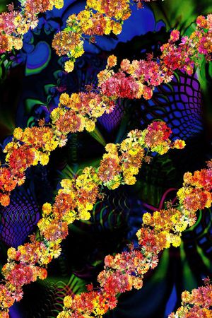 流行花卉印花华亿平台图片