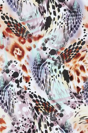 波点豹纹组合印花华亿平台图片