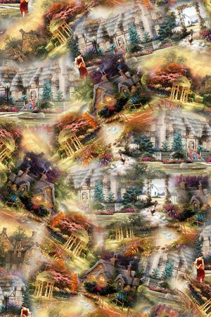 手绘印花华亿平台图片