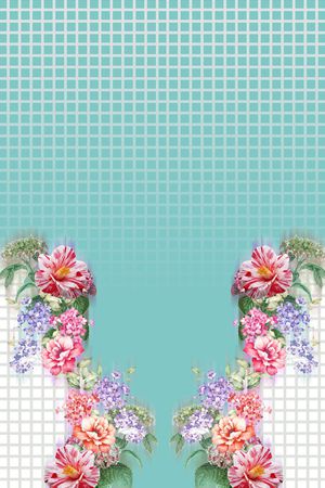 简洁大气定位印花华亿平台图片