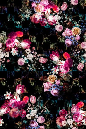 油画花卉印花华亿平台图片