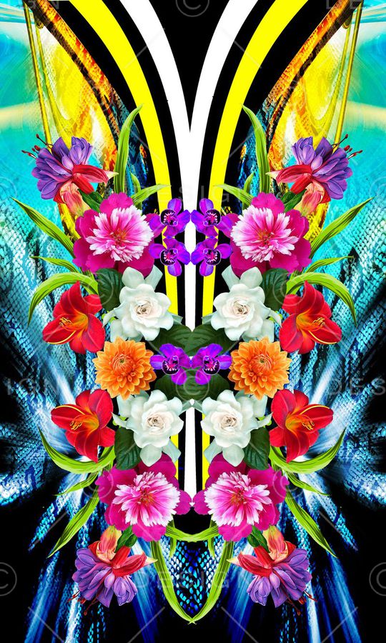 时尚 华丽印花华亿平台图片