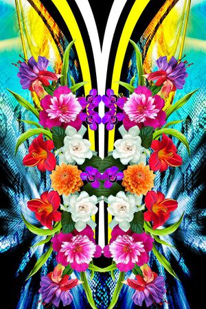 时尚 华丽印花华亿平台图片