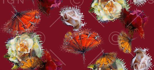 抽象印花华亿平台图片