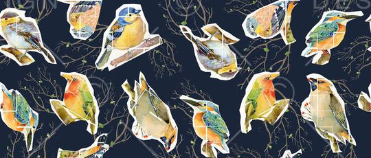 鸟花印花华亿平台图片