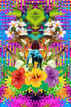 百兽印花华亿平台图片