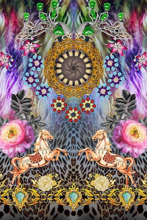 时尚高端印花华亿平台图片