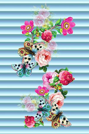 渐变定位印花华亿平台图片