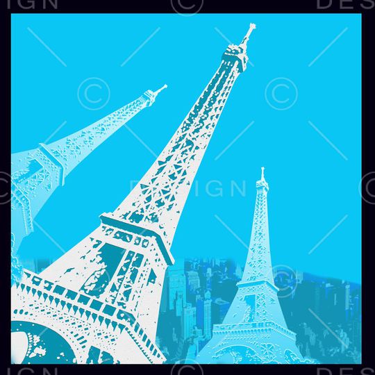 靓丽 埃菲尔铁塔印花华亿平台图片