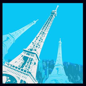 靓丽 埃菲尔铁塔印花华亿平台图片