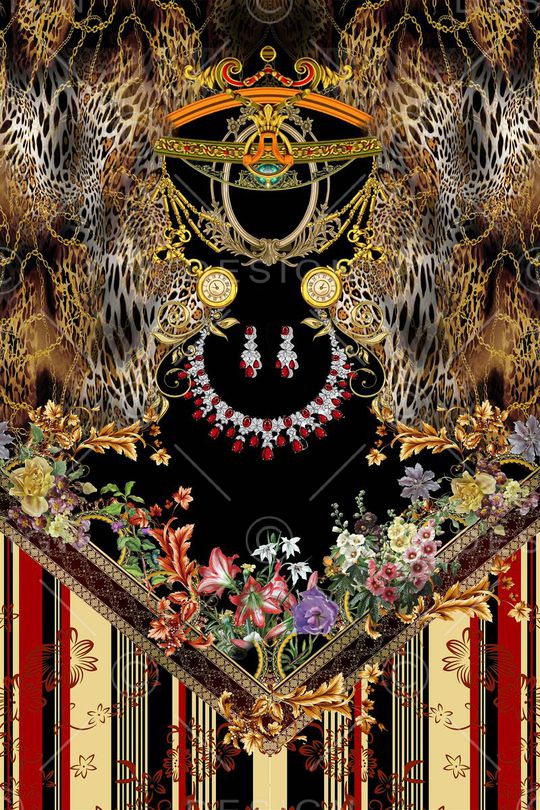 豹纹印花华亿平台图片