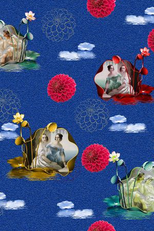 欧式印花华亿平台图片