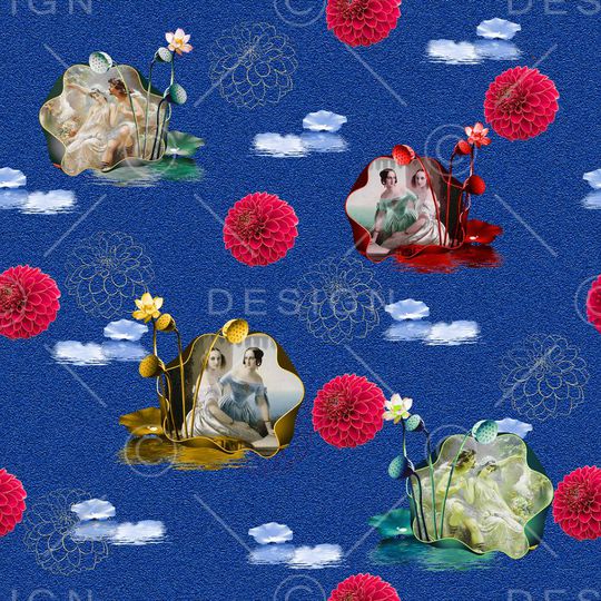 欧式印花华亿平台图片