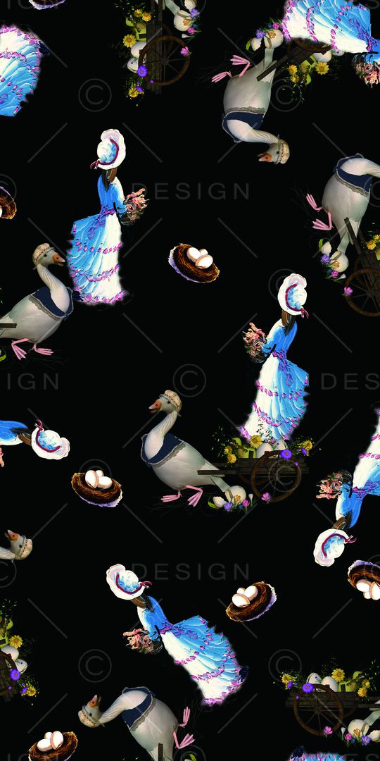 手绘人印花华亿平台图片