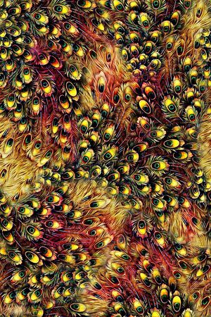 动物羽毛印花华亿平台图片