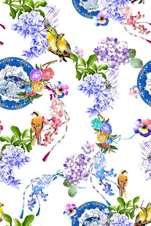 小清新印花华亿平台图片