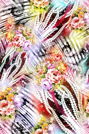 抽象印花华亿平台图片