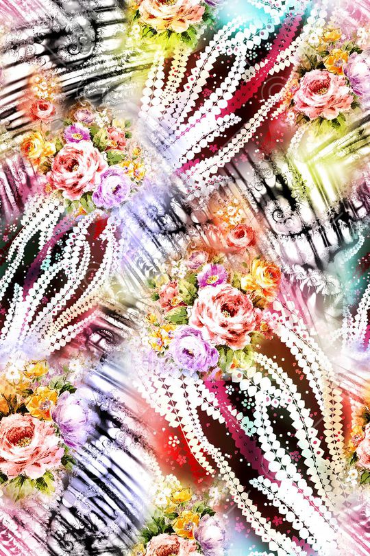 抽象印花华亿平台图片