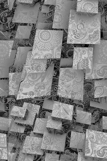 创意线描印花华亿平台图片