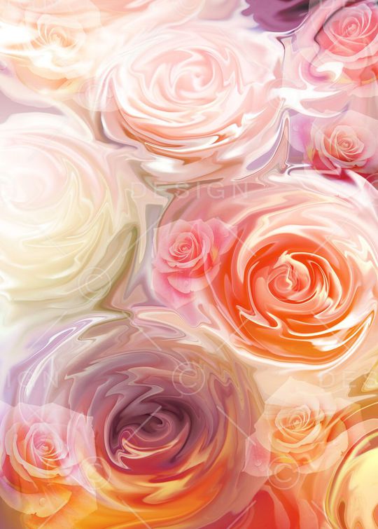 手绘花印花华亿平台图片