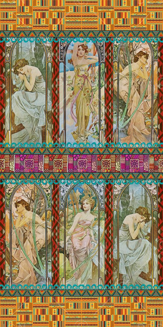 欧式印花华亿平台图片