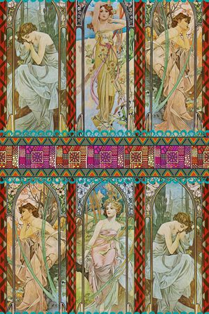 欧式印花华亿平台图片