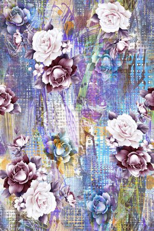 混合风格印花华亿平台图片