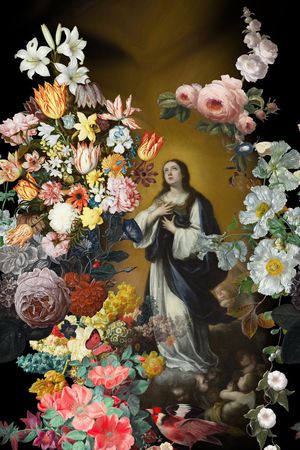 欧式印花华亿平台图片