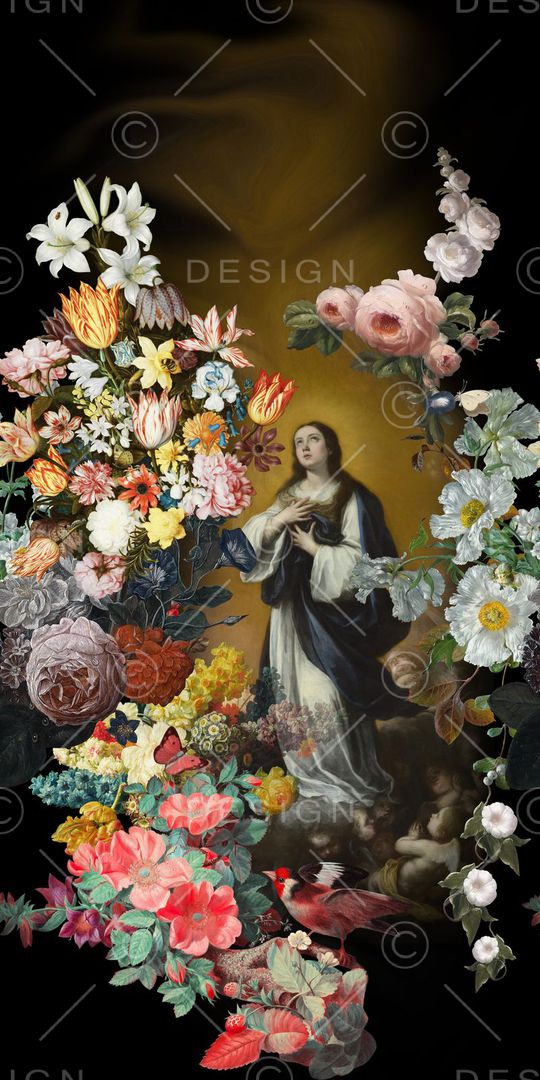 欧式印花华亿平台图片