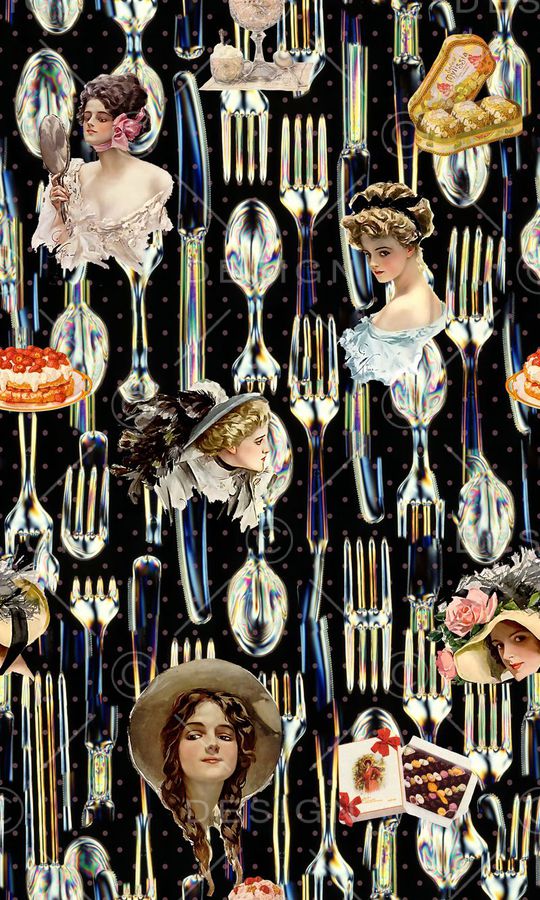 刀叉印花华亿平台图片