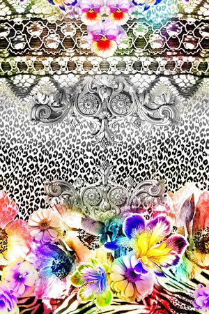 豹纹印花华亿平台图片