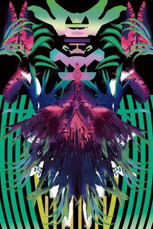 手绘玫瑰花印花华亿平台图片