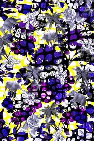 豹纹印花华亿平台图片