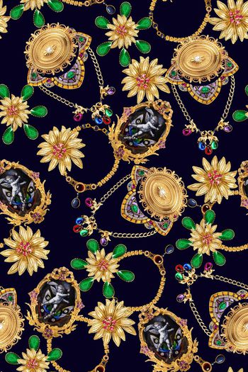 407157-中世纪文艺复兴巴洛克珠宝宝石天使神