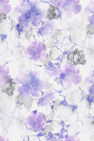 蝴蝶印花华亿平台图片