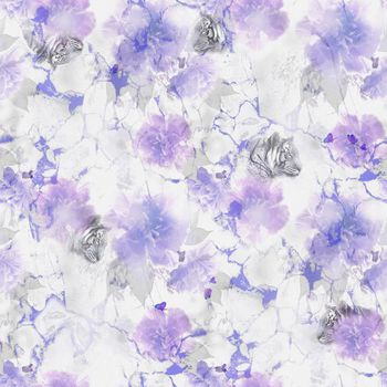 蝴蝶印花华亿平台图片