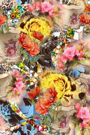 抽象印花华亿平台图片