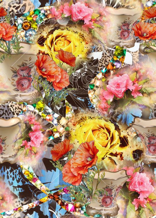 抽象印花华亿平台图片