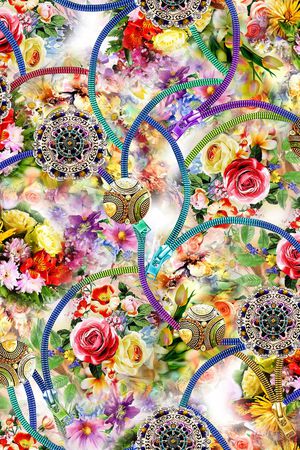 拉链印花华亿平台图片