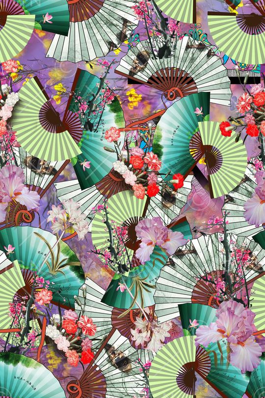 中国风印花华亿平台图片